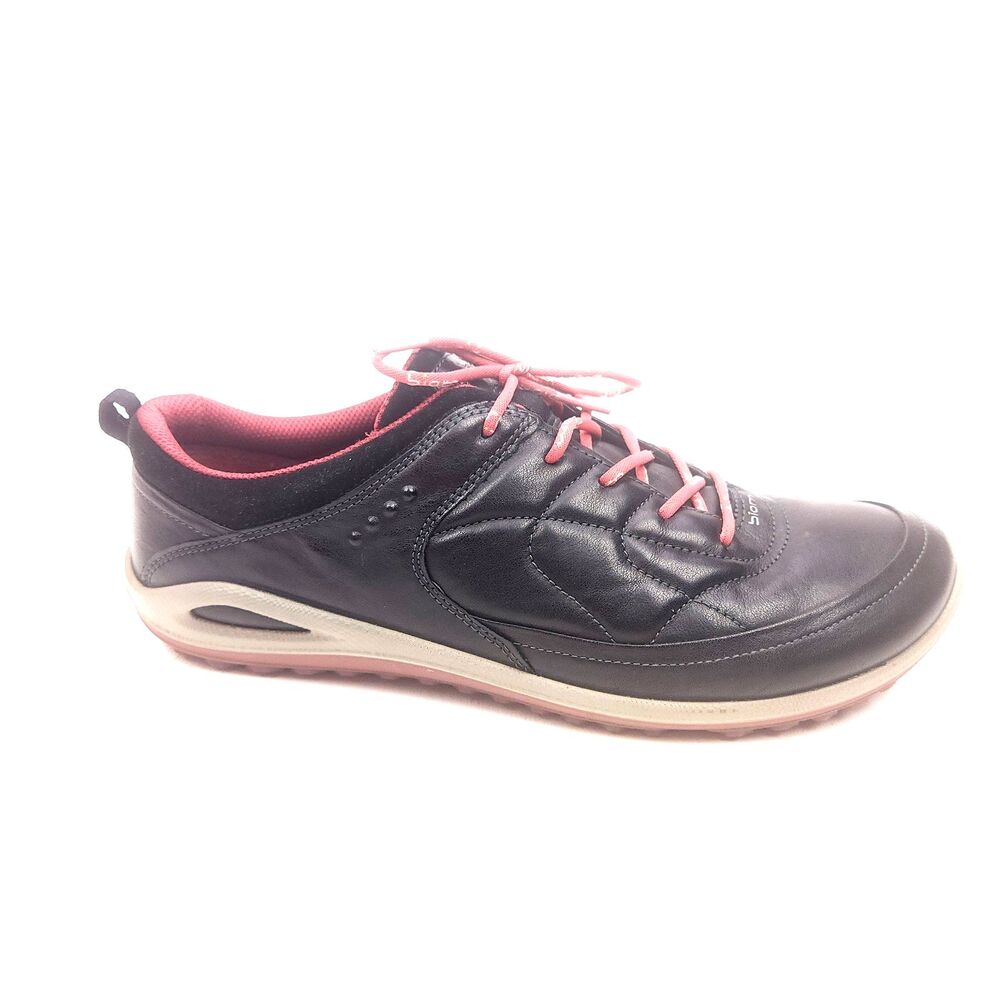 Ecco Biom Grip Lite Shoes Womens EU 40 US 9-9.5 Black Leather Sneaker